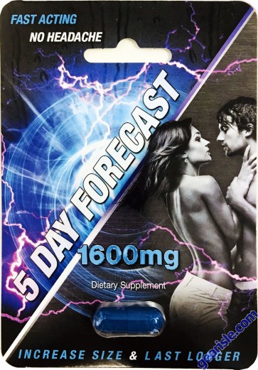 5 Day Forecast 1600mg Dietary Supplement Pill 