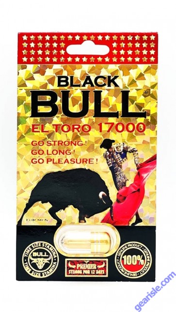 Black Bull El Toro 17000 Premier Male Enhancer Gold Pill For 12 Days