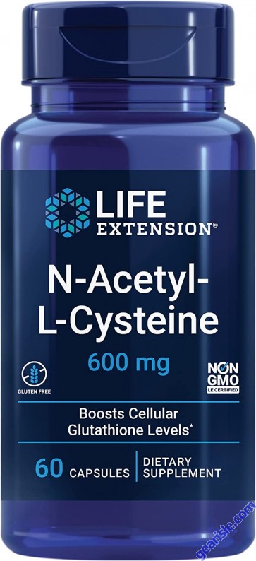 Life Extension N Acetyl L Cysteine (NAC) 600mg bottle