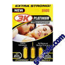 3 K XT Gold Platinum 8400mg 3 Pills Male Enhancement Pill Front