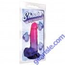 Icon Shades Large Jelly Tpr Gradient Dong Pink And Plum Dildo box