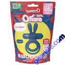 Screaming O 4T Ohare Rabbit Cock Ring 5 Speeds Blueberry Waterproof