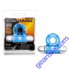 Blush Stay Hard 10 Function Vibrating Bull Cock Ring Blue