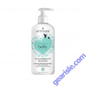 Front view of ATTITUDE Blooming Belly Lotion bottle