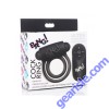 Bang! Silicone Vibrating Cock Ring 28X Bullet Remote Control Black
