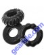 Cock Ring Kit Bonemaker 3 Pack Stretchy Black Oxballs all