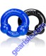 Ultraballs 2 Pack Cock Ring Black Police Blue